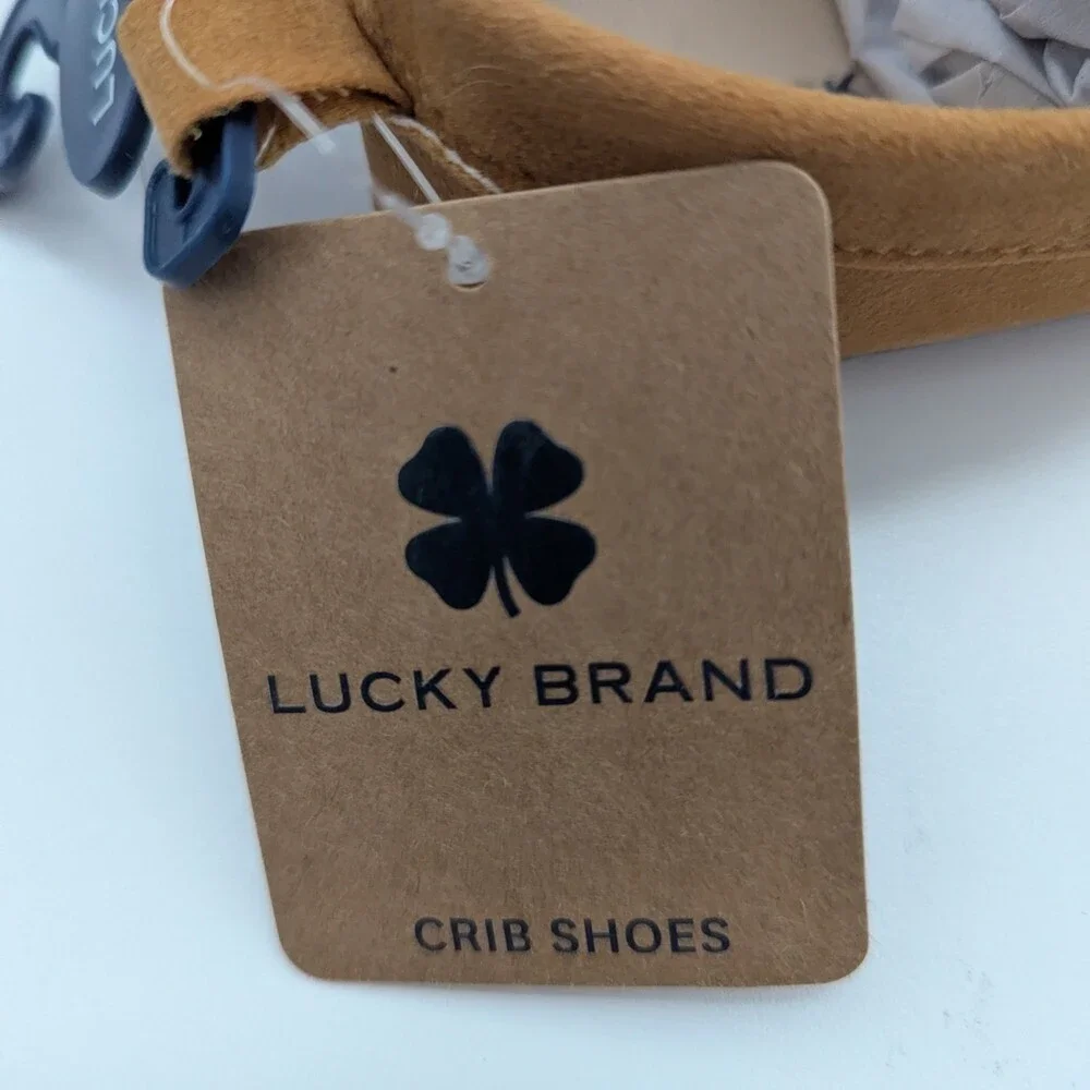 NWT Lucky Brand Baby Size 3 (6-9 months) Tan Shoes/Loafers/Slippers/Moccasins